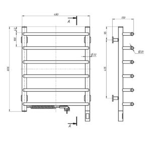 El.rankšluosčių džiovintuvas Navin Simfonia 480*600 Sensor kairė 12-009133-4860 - Image 3