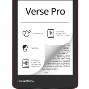 E-Reader|POCKETBOOK|Verse Pro|6"|1072x1448|1xUSB-C|Wireless LAN|Bluetooth|Red|PB634-3-WW