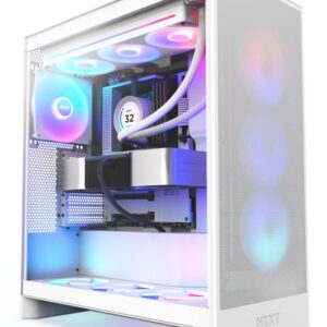 Kompiuterio korpusas|NZXT|H7 Flow RGB|MidiTower|ATX|EATX|MicroATX|MiniITX|Colour White|CM-H72FW-R1
