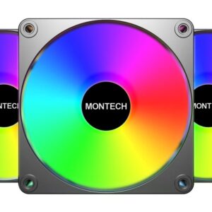 CASE FAN 120MM GF120R V2/ARGB PWM 3I1 (B) MONTECH