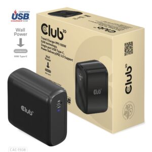 MOBILE TRAVEL CHARGER USB-C/100W CAC-1908EU CLUB3D - Image 1