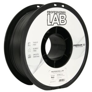 3D Plastikas - Filamentas PETG matte black | 1.75 mm, 1 kg |  Professional LAB