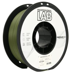 3D Plastikas - Filamentas PETG matte dark green | 1.75 mm, 1 kg |  Professional LAB