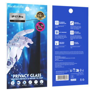 Borofone Apsauginis stiklas BF7 Diamond Armor Full Screen Anti-spy for Apple iPhone 17 Pro Max - 10 pieces - Image 9