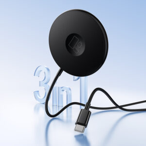 Borofone Wireless induction charger BQ41 Glory 3 in 1 15W black - Image 6