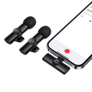 Borofone Lavalier wireless microphone BFK16A Winner Lightning black - 2 pieces - Image 2