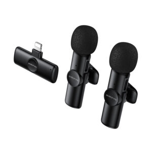 Borofone Lavalier wireless microphone BFK16A Winner Lightning black - 2 pieces - Image 3