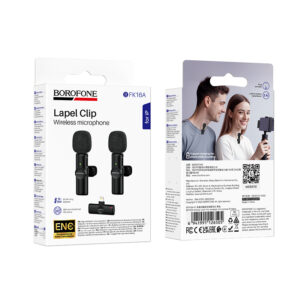 Borofone Lavalier wireless microphone BFK16A Winner Lightning black - 2 pieces - Image 9