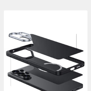 Benks Magnetic Armor Pro Kevlar Metal Frame Case 600D (G048) for Samsung Galaxy S26 black - Image 5