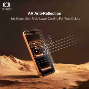 Apsauginis stiklas Tel Protect 10X AR 3.0 AntiReflective Titanium Apple iPhone 16 Pro Max - Image 6