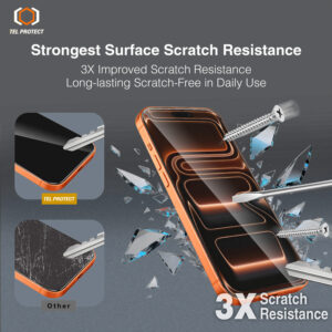 Apsauginis stiklas Tel Protect 10X HD DLC Diamond Coating skirtas Apple iPhone 15 Pro Max - Image 8