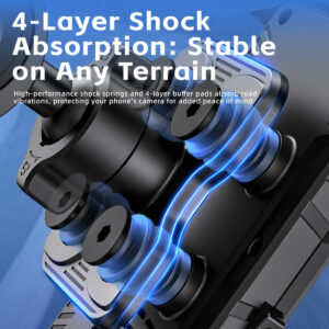 Blavec dviratinis laikiklis BV-04 Velo to handlebar with shock absorbtion (BV04-SAHB) black - Image 6