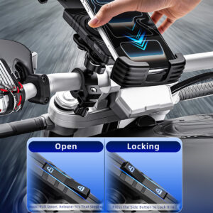 Blavec dviratinis laikiklis BV-04 Velo to handlebar with shock absorbtion (BV04-SAHB) black - Image 7