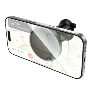 Borofone Car holder BH224 Flash magnetic with induction charging to air vent black - Image 3