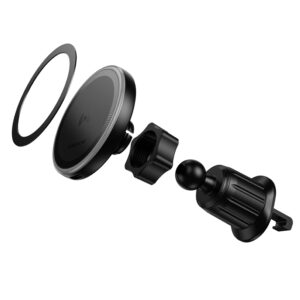 Borofone Car holder BH224 Flash magnetic with induction charging to air vent black - Image 4