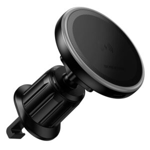 Borofone Car holder BH224 Flash magnetic with induction charging to air vent black - Image 5