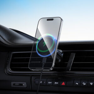 Borofone Car holder BH224 Flash magnetic with induction charging to air vent black - Image 7