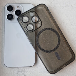 Glitter Magsafe dėklas skirtas Samsung Galaxy S26 Ultra juodos spalvos clear - Image 6