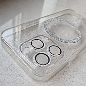Glitter Magsafe dėklas skirtas Samsung Galaxy S26 Plus skaidrus - Image 7
