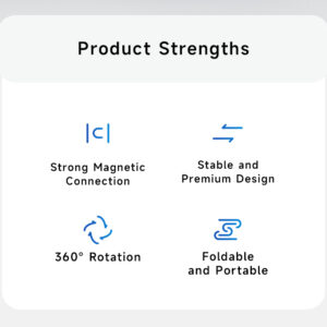 Benks planšetinio kompiuterio laikiklis L43 Infinity Pro magnetinis skirtas Ipad Pro 11 pilkos spalvos - Image 9