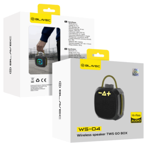 Blavec nešiojama kolonėlė Bluetooth TWS WS-04 Go Box - 5W (WS04-B) juodos spalvos - Image 8