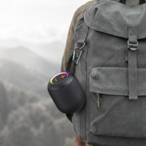 Blavec nešiojama kolonėlė Bluetooth TWS WS-05 Go Boom - 5W (WS05-B) juodos spalvos - Image 5