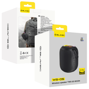 Blavec nešiojama kolonėlė Bluetooth TWS WS-05 Go Boom - 5W (WS05-B) juodos spalvos - Image 7