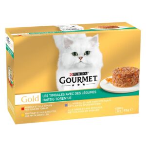 Gourmet Gold Ragout Mix konservai katėms, 12 x 85 g