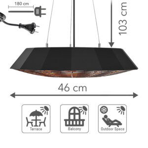 Halogeninis infraraudonųjų spindulių šildytuvas Trotec IR 2010 SC - Image 5