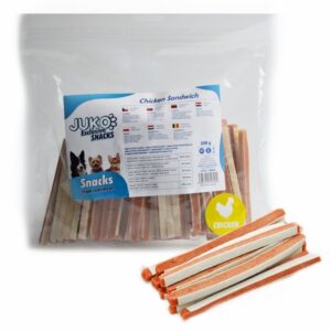 JUKO skanėstas  snacks Chicken Sandwich, su vištiena, 500 g, 1 vnt.