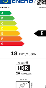 GIGABYTE GS25F2A kompiuterio monitorius 62,2 cm (24.5") 1920 x 1080 pikseliai „Full HD“ LED Juoda - Image 4