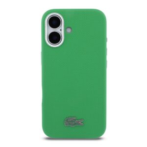 Lacoste PVC Iconic Petit Pique Metal Logo MagSafe dėklas skirtas Apple iPhone 16 Estragon žalios spalvos - Image 2