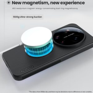 Nillkin Super Frosted PRO Magnetic Back dėklas skirtas Xiaomi 17 Ultra juodos spalvos - Image 2