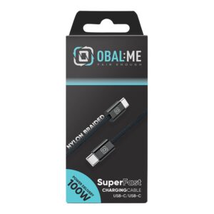 OBAL:ME Super Fast USB-C/USB-C pintas kabelis 100W 1m Black