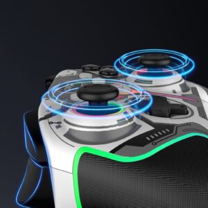 iPega 9666HH Bluetooth RGB Gamepad for Android/iOS/PS3/PS4/PC/N-Switch Gray - Image 2