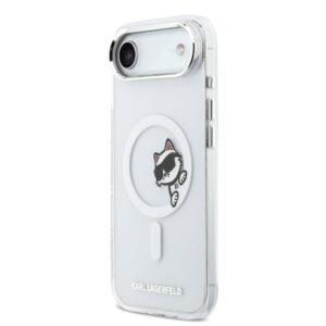 Karl Lagerfeld IML Choupette Peekaboo MagSafe dėklas skirtas Apple iPhone iPhone Air skaidrus
