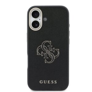 Guess PU Resin Logo dėklas skirtas Apple iPhone 17 Black - Image 2