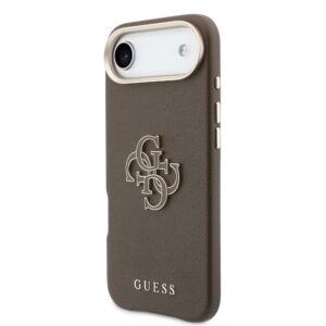Guess PU Resin Logo dėklas skirtas Apple iPhone Air Brown