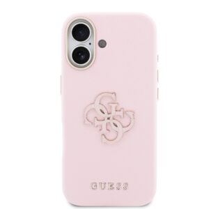 Guess PU Resin Logo dėklas skirtas Apple iPhone 17 Pink - Image 2