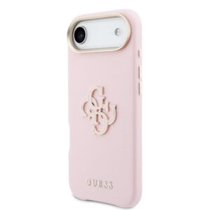 Guess PU Resin Logo dėklas skirtas Apple iPhone Air Pink