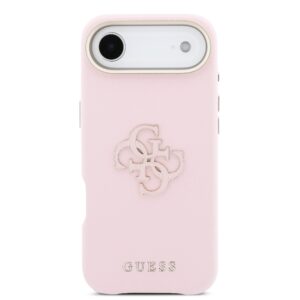 Guess PU Resin Logo dėklas skirtas Apple iPhone Air Pink - Image 2