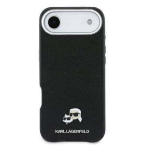 Karl Lagerfeld PU Karl and Choupette Heads Pins MagSafe dėklas skirtas Apple iPhone Air Black - Image 2