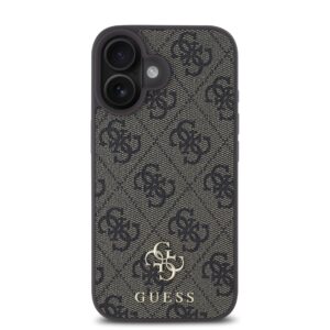 Guess PU 4G Small Metal Logo MagSafe dėklas skirtas Apple iPhone 16 Plus Brown - Image 2