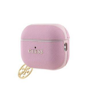 Guess Saffiano 4G Charm dėklas skirtas AirPods Pro 2 Pink