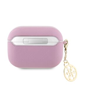 Guess Saffiano 4G Charm dėklas skirtas AirPods Pro 2 Pink - Image 2