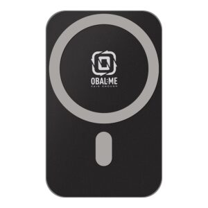 OBAL:ME MagNetix Plate Automobilinis telefono laikiklis su belaidžiu įkrovimu 15W juodos spalvos