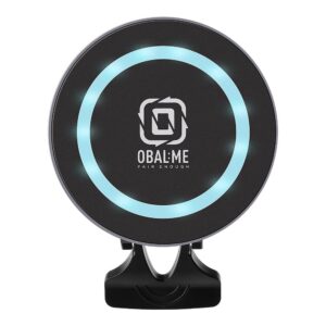 OBAL:ME MagNetix Aura Automobilinis telefono laikiklis su belaidžiu įkrovimu 15W juodos spalvos