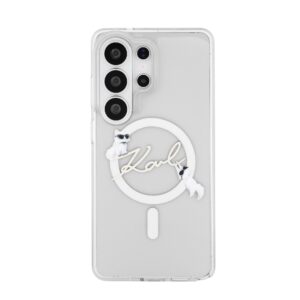 Karl Lagerfeld IML Choupette Karl Script Logo Magnetic dėklas skirtas Samsung Galaxy S26 Ultra Transparent - Image 2