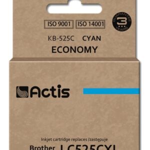 Actis KB-525C rašalas (pakaitinis Brother LC525C; standartinis; 15 ml; mėlynas)