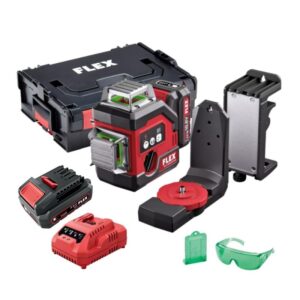 Kryžminis lazerinis nivelyras FLEX ALC 3/360-G/R 12V Set
